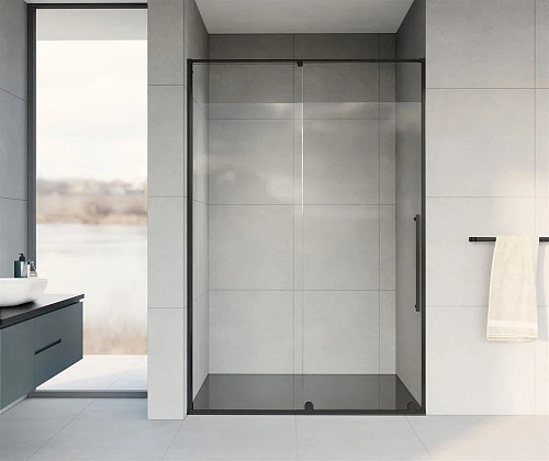 Душевая дверь Vincea Arno VPS-1A120CLB, 1200, черный, стекло прозрачное Душевая дверь Vincea Arno VPS-1A120CLB, 1200, черный, стекло прозрачное