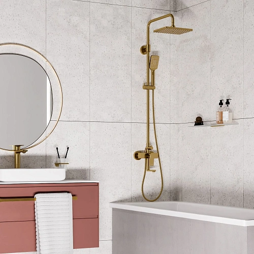 Душевая система WasserKRAFT A15501 золото Душевая система WasserKRAFT A15501 золото