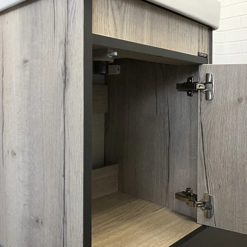 Тумба с раковиной Comforty Вена-45 00-00006653 дуб дымчатый раковина Адриана 45 Тумба с раковиной Comforty Вена-45 00-00006653 дуб дымчатый раковина Адриана 45