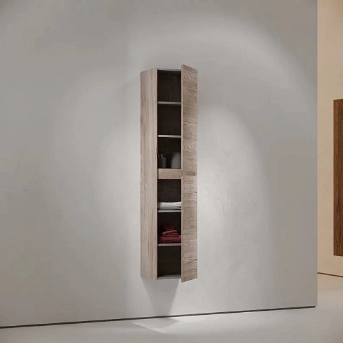 Шкаф-пенал Sancos Libra PLB35EG подвесной, 350х300х1600 мм, дуб галифакс натуральный Шкаф-пенал Sancos Libra PLB35EG подвесной, 350х300х1600 мм, дуб галифакс натуральный
