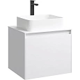 Корпус тумбы под раковину подвесной, 60 см без фасадов AQWELLA Mobi MOB0106W цвет белый Корпус тумбы под раковину подвесной, 60 см без фасадов AQWELLA Mobi MOB0106W цвет белый