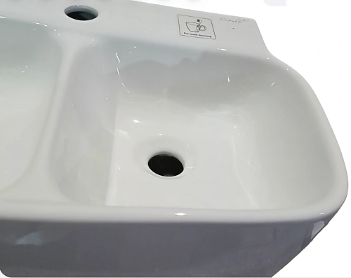 Раковина Ceruttispa Double MARCO CT9282 подвесная 670x350x300 Раковина Ceruttispa Double MARCO CT9282 подвесная 670x350x300