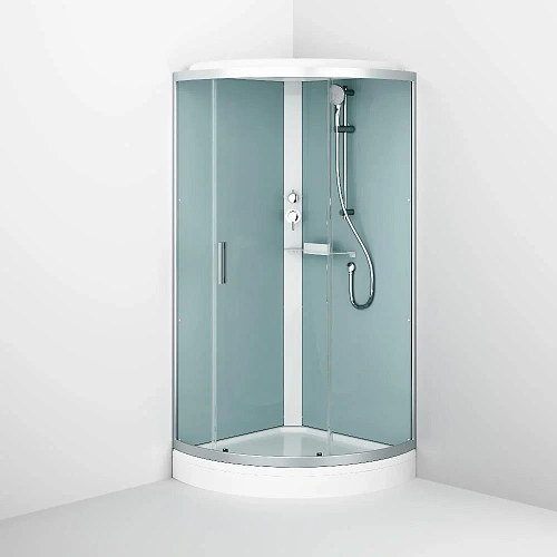 Душевая кабина AM.PM X-Joy W88C-401-090WT 90x90, четверть круга, профиль белый, стекло прозрачное Душевая кабина AM.PM X-Joy W88C-401-090WT 90x90, четверть круга, профиль белый, стекло прозрачное