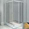 Душевой уголок Radomir Дрим 100 1-03-1-0-0-1191 квадратный, стекло матовое, поддон с каркасом и сифоном, профиль белый Душевой уголок Radomir Дрим 100 1-03-1-0-0-1191 квадратный, стекло матовое, поддон с каркасом и сифоном, профиль белый