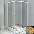 Душевой уголок Radomir Дрим 100 1-03-1-0-0-1191 квадратный, стекло матовое, поддон с каркасом и сифоном, профиль белый Душевой уголок Radomir Дрим 100 1-03-1-0-0-1191 квадратный, стекло матовое, поддон с каркасом и сифоном, профиль белый