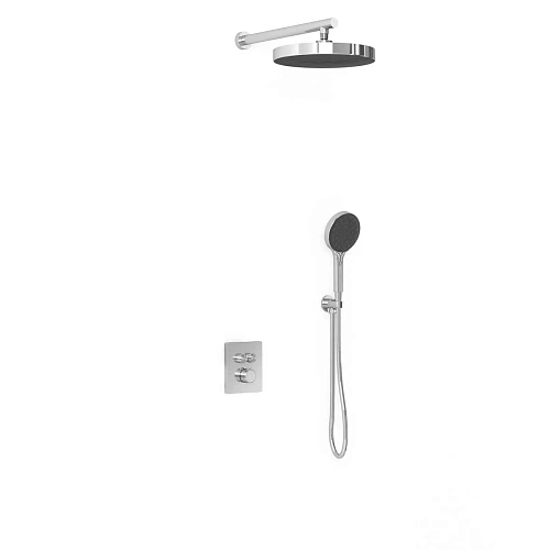 Душевая система Vincea Inspire VSFW-3I21MT2CH встраиваемый, термостатический, двухрежимный, хром Душевая система Vincea Inspire VSFW-3I21MT2CH встраиваемый, термостатический, двухрежимный, хром