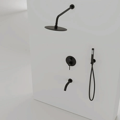 Душевая система Sancos Select SC3004MB встраиваемый, черный матовый Душевая система Sancos Select SC3004MB встраиваемый, черный матовый