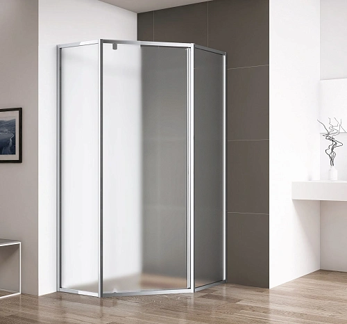 Душевой уголок CEZARES ECO-O-P-1-100-P-Cr стекло рифленое, профиль хром Душевой уголок CEZARES ECO-O-P-1-100-P-Cr стекло рифленое, профиль хром