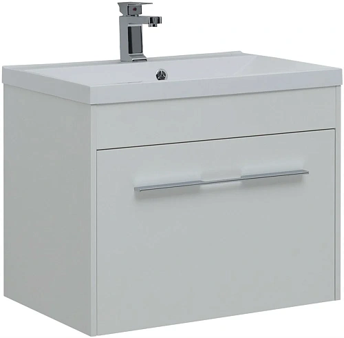 Тумба под раковину Aquanet Августа 75 белый (ручки хром) 00274144 Тумба под раковину Aquanet Августа 75 белый (ручки хром) 00274144