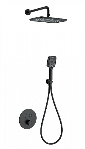 Душевая система Wonzon & Woghand с термостатом, встраиваемая, черный матовый (WW-D2017-A-MB) Душевая система Wonzon & Woghand с термостатом, встраиваемая, черный матовый (WW-D2017-A-MB)