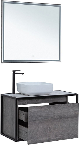 Тумба под раковину Aquanet Nova Lite Loft 90 L дуб рошелье 00261656 Тумба под раковину Aquanet Nova Lite Loft 90 L дуб рошелье 00261656