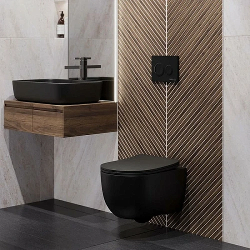 Инсталляция для унитаза BERGES NOVUM кнопка O5 Soft Touch черная 040265 Инсталляция для унитаза BERGES NOVUM кнопка O5 Soft Touch черная 040265