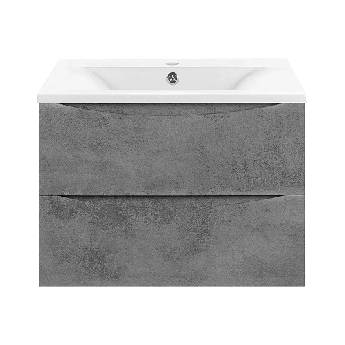 Тумба под раковину Vincea Mia 600 VMC-2MA600BT подвесная, 2 выкатных ящика soft close, Beton Тумба под раковину Vincea Mia 600 VMC-2MA600BT подвесная, 2 выкатных ящика soft close, Beton
