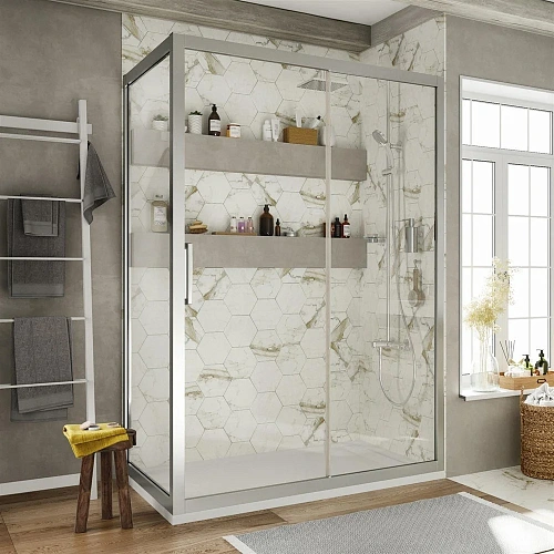 Душевой уголок STWORKI Эстерсунд 110x80 см профиль хром матовый, прозрачное стекло, прямоугольный 40 409118 Душевой уголок STWORKI Эстерсунд 110x80 см профиль хром матовый, прозрачное стекло, прямоугольный 40 409118