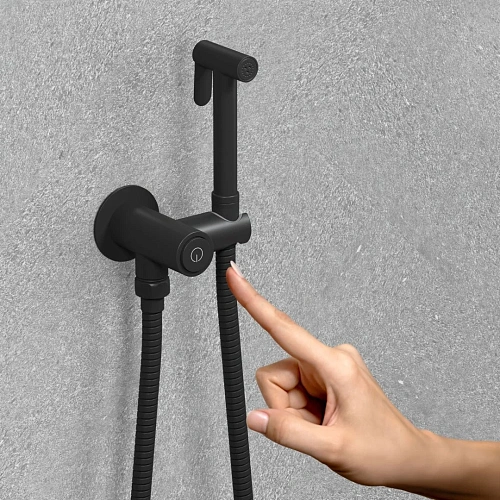 Смеситель для раковины Timo Saona 2383/03SM встраиваемый с термостатом, с гигиеническим душем черный Смеситель для раковины Timo Saona 2383/03SM встраиваемый с термостатом, с гигиеническим душем черный