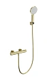 Смеситель для душа Wonzon & Woghand с термостатом, брашированное золото (WW-B3013-A-BG) Смеситель для душа Wonzon & Woghand с термостатом, брашированное золото (WW-B3013-A-BG)