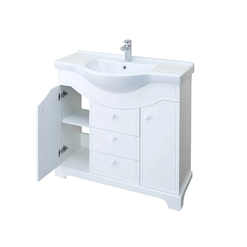 Тумба под раковину Aquaton Элен 95 белый 1A218501EN010 Тумба под раковину Aquaton Элен 95 белый 1A218501EN010