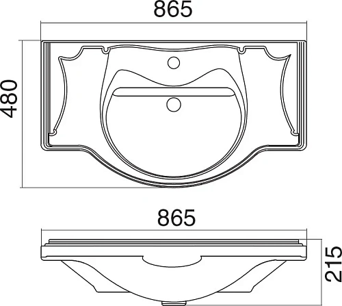 Тумба с раковиной STWORKI Хельсингборг 85 белая 482178 Тумба с раковиной STWORKI Хельсингборг 85 белая 482178