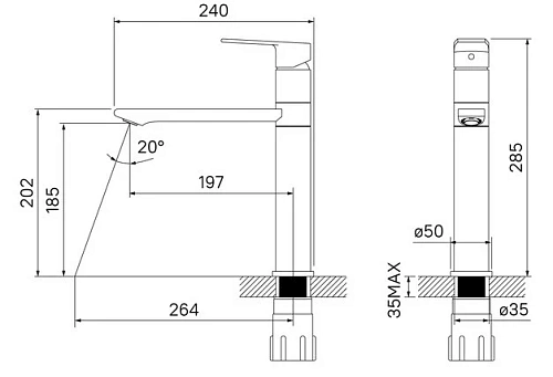 Смеситель для кухни Iddis Edifice ED5WBSGi05 Смеситель для кухни Iddis Edifice ED5WBSGi05
