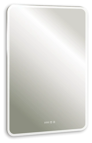 Зеркало Silver mirrors Стив 800х1200 - 3 вертикальный двойной подогрев, часы, сенсорный выключатель LED-00002343 Зеркало Silver mirrors Стив 800х1200 - 3 вертикальный двойной подогрев, часы, сенсорный выключатель LED-00002343