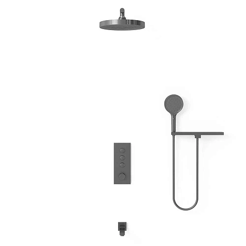 Душевая система Vincea Inspire VSFW-433TI2RGM встраиваемая, вороненая сталь Душевая система Vincea Inspire VSFW-433TI2RGM встраиваемая, вороненая сталь