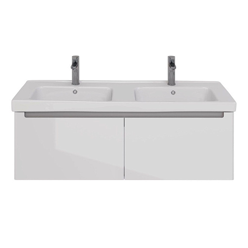 Тумба под раковину Lemark BUNO MINI 125 см подвесная, серый/белый LM05BM125T Тумба под раковину Lemark BUNO MINI 125 см подвесная, серый/белый LM05BM125T