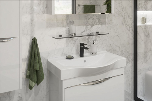 Полка STWORKI Glass Shelf 70 полкодержатели черные 440777 Полка STWORKI Glass Shelf 70 полкодержатели черные 440777