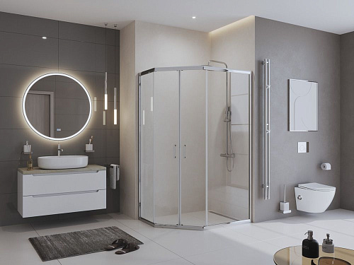 Душевой уголок BelBagno UNO-195-PH-2-120/90-C-Cr 1200x900 мм Душевой уголок BelBagno UNO-195-PH-2-120/90-C-Cr 1200x900 мм