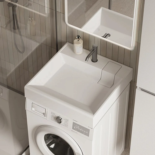 Раковина Ceramica Nova Quattro CN0101 над стиральной машиной 600x600x123 мм белый Раковина Ceramica Nova Quattro CN0101 над стиральной машиной 600x600x123 мм белый