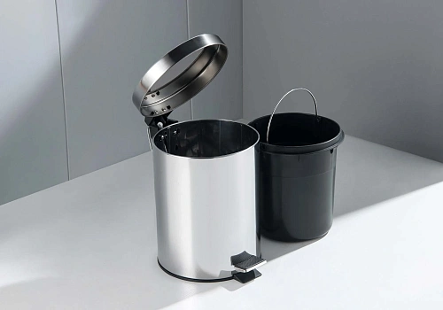 Ведро для мусора Aquatek AQ4991CR хром полированный Ведро для мусора Aquatek AQ4991CR хром полированный