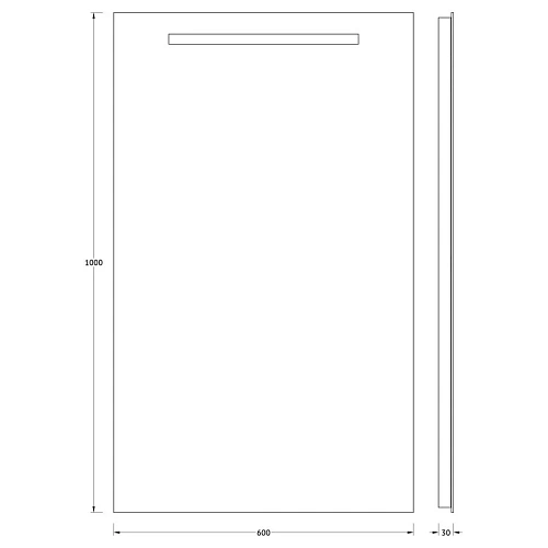 Зеркало EVOFORM Ledline BY 2110 со встроенным LED-светильником 4 W 60х100 cм Зеркало EVOFORM Ledline BY 2110 со встроенным LED-светильником 4 W 60х100 cм
