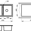 Кухонная мойка Granula 8101, АРКТИК (БЕЛЫЙ), кварц 810х500 Кухонная мойка Granula 8101, АРКТИК (БЕЛЫЙ), кварц 810х500