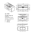 Тумба под раковину Caprigo ACCORD 100 подвесная 2221-TP810 Тумба под раковину Caprigo ACCORD 100 подвесная 2221-TP810