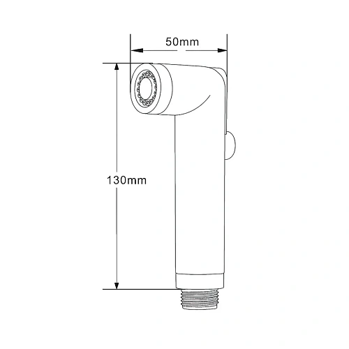Гигиеническая лейка Splenka S460.02 с регулировкой напора воды пластик/силикон, хром Гигиеническая лейка Splenka S460.02 с регулировкой напора воды пластик/силикон, хром