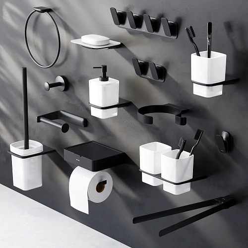 Мыльница AM.PM Inspire V2.0 A50A34222 стеклянная черный Мыльница AM.PM Inspire V2.0 A50A34222 стеклянная черный