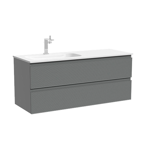 Тумба под раковину SANCOS Folk FL120LES левая 1195х445х500 Ergraut soft подвесная Тумба под раковину SANCOS Folk FL120LES левая 1195х445х500 Ergraut soft подвесная