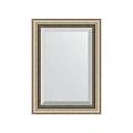 Зеркало в багетной раме Evoform Exclusive BY 1122 53 x 73 см, состаренное серебро с плетением Зеркало в багетной раме Evoform Exclusive BY 1122 53 x 73 см, состаренное серебро с плетением