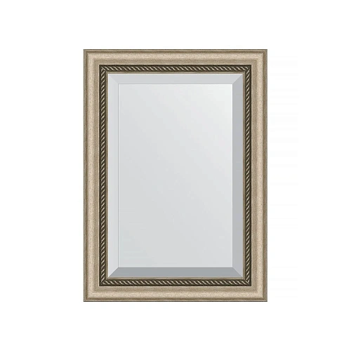 Зеркало в багетной раме Evoform Exclusive BY 1122 53 x 73 см, состаренное серебро с плетением Зеркало в багетной раме Evoform Exclusive BY 1122 53 x 73 см, состаренное серебро с плетением