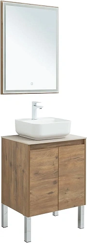 Комплект мебели Aquanet Nova Lite 60 дуб рустикальный (2 дверцы) 00302534 Комплект мебели Aquanet Nova Lite 60 дуб рустикальный (2 дверцы) 00302534