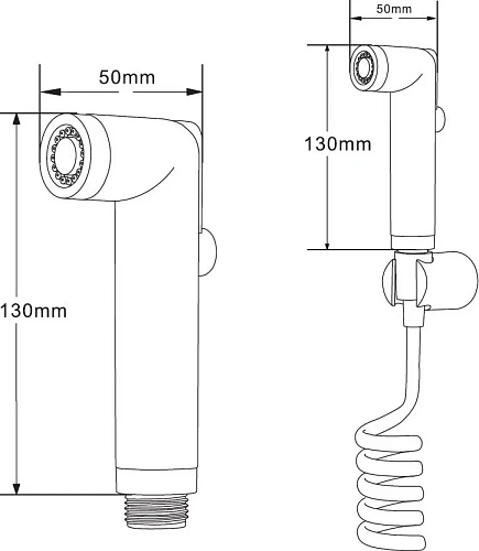 Гигиеническая лейка STWORKI Эстерсунд ES-18cr хром 549702 Гигиеническая лейка STWORKI Эстерсунд ES-18cr хром 549702