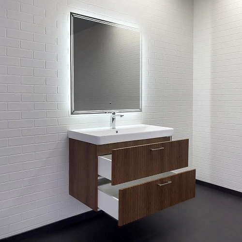 Тумба с раковиной Comforty Ангара-90П 00-00021037 дуб темно-коричневый раковина 4490 Тумба с раковиной Comforty Ангара-90П 00-00021037 дуб темно-коричневый раковина 4490