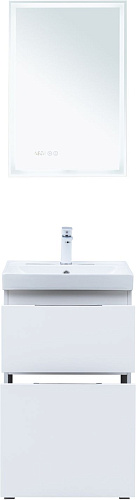 Тумба под раковину Aquanet Алвита New 50 00344131 напольная, белый матовый Тумба под раковину Aquanet Алвита New 50 00344131 напольная, белый матовый