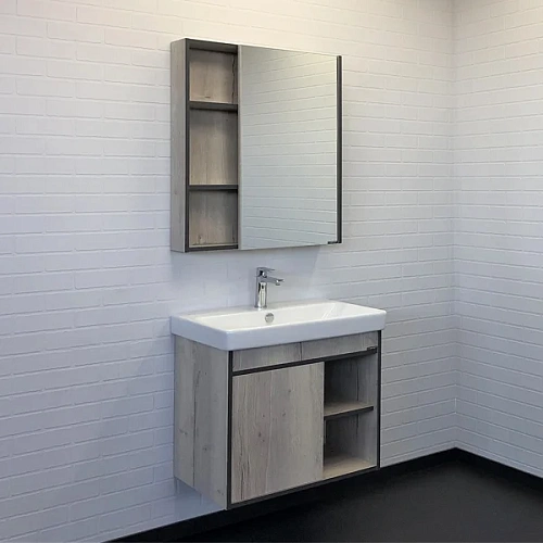 Зеркальный шкаф Comforty Вена-70 00-00009272 дуб дымчатый Зеркальный шкаф Comforty Вена-70 00-00009272 дуб дымчатый