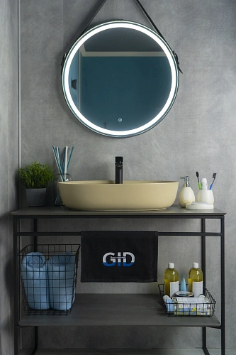 Раковина Gid Sr1346 53343 накладная светло-коричневая матовая 61x41x14 Раковина Gid Sr1346 53343 накладная светло-коричневая матовая 61x41x14