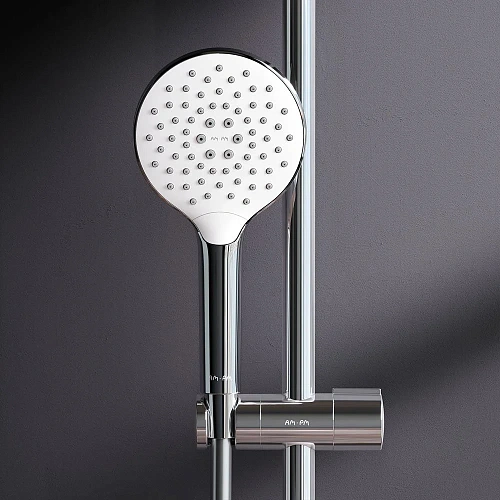 Душевая система AM.PM Like F0780700 штанга 1030-1460мм, верхний душ 220 мм Душевая система AM.PM Like F0780700 штанга 1030-1460мм, верхний душ 220 мм