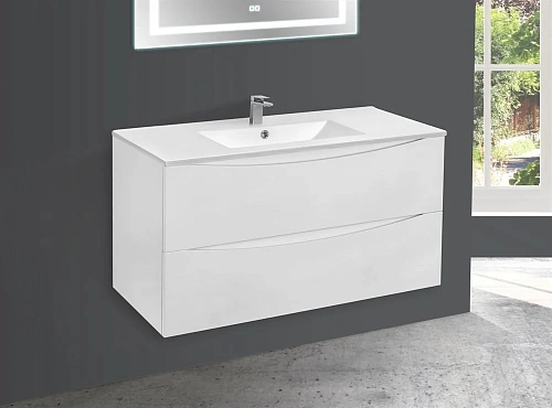 Тумба под раковину Vincea Mia 1000 G.White VMC-2MC100GW Тумба под раковину Vincea Mia 1000 G.White VMC-2MC100GW