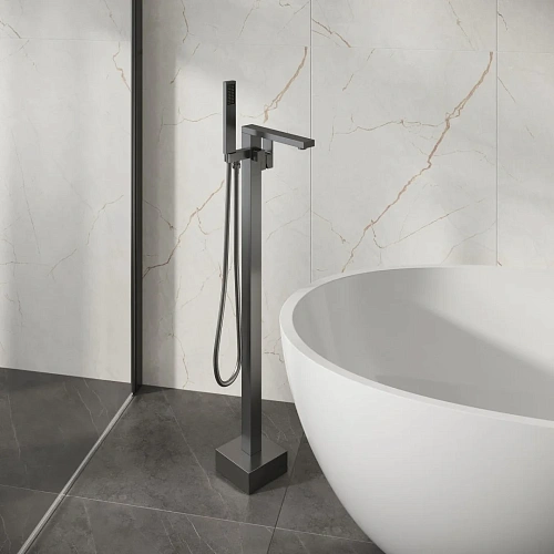 Смеситель для ванны GROSSMAN Falcon 530.K35.08.420 напольный графит сатиновый Смеситель для ванны GROSSMAN Falcon 530.K35.08.420 напольный графит сатиновый