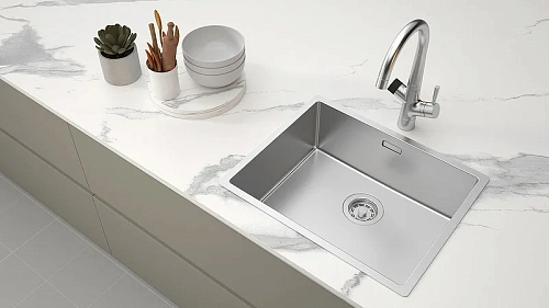 Кухонная мойка Paulmark LASSAN 54 UN LA54-BS, брашированная 540х440мм Кухонная мойка Paulmark LASSAN 54 UN LA54-BS, брашированная 540х440мм