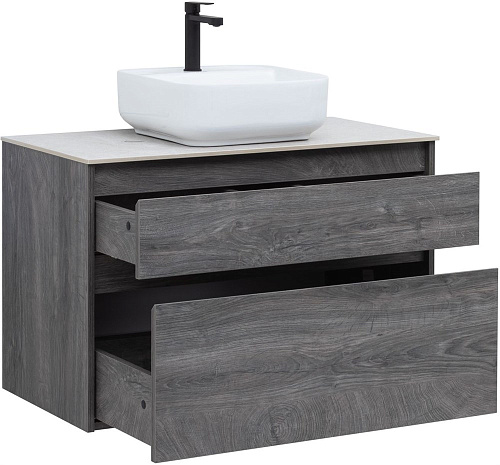 Тумба под раковину Aquanet Nova Lite 90 дуб рошелье (2 ящика) 00242267 Тумба под раковину Aquanet Nova Lite 90 дуб рошелье (2 ящика) 00242267