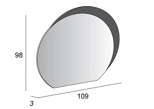 Зеркало CEZARES 108х100 44773 со встроенной LED подсветкой Зеркало CEZARES 108х100 44773 со встроенной LED подсветкой